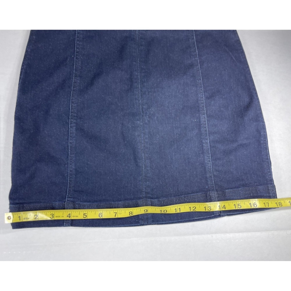 TINSELTOWN Juniors' Y2K Blue Denim Mini Skirt SZ 7 - Picture 6 of 7